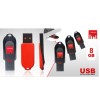 Strontium 8GB Pollex USB 2.0 Pen Drive- Black/Red